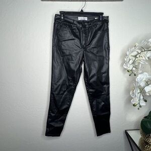 Social Standard by Sanctuary Mid Rise Ankle Skinny Black Coated Sz 8